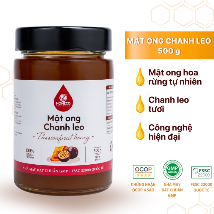 Mật Ong Chanh Leo Honeco 500g
