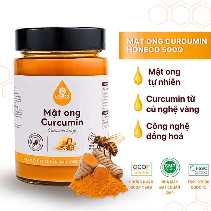 Mật Ong Nghệ Curcumin Honeco