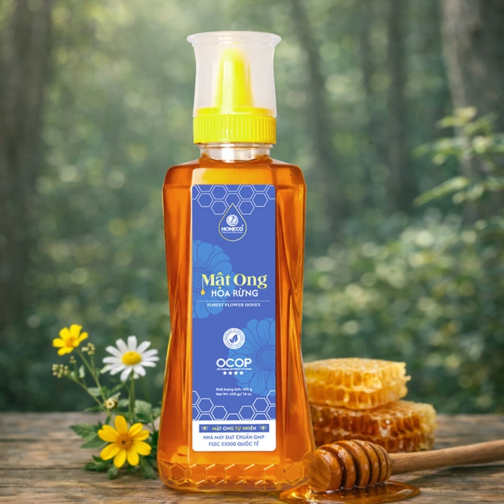 Mật Ong Hoa Rừng Honeco 450g